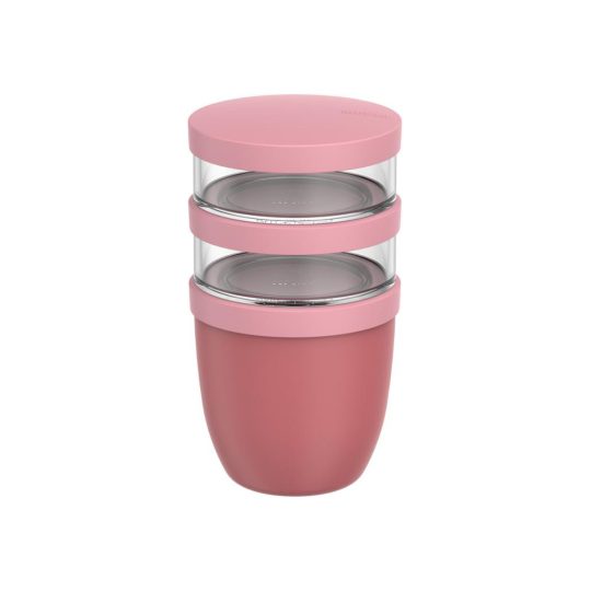 Fiambrera con 3 piezas de 500 ml + 2 × 200 ml Mepal Ellipse
