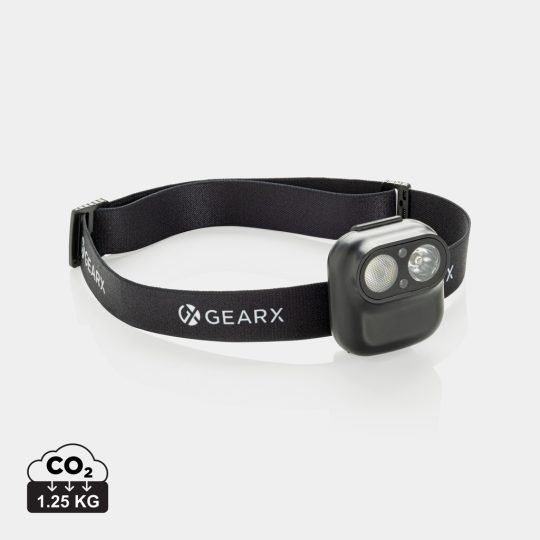 Linterna frontal Gear X RCS rPlastic con sensor movimiento
