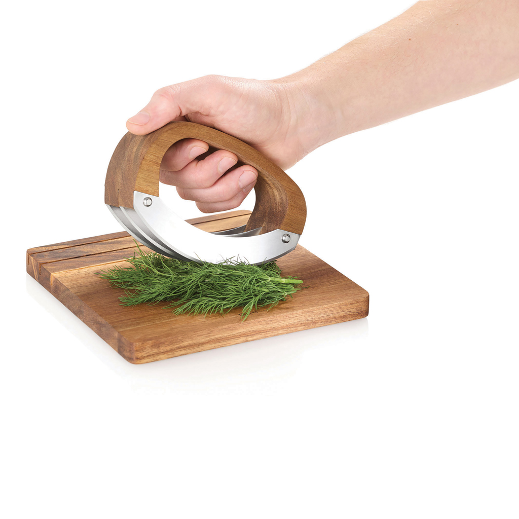 Cuchillo para picar AdHoc RoccaVerde con tabla de cortar - Imagen 4