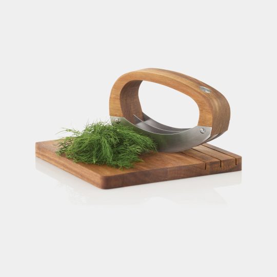 Cuchillo para picar AdHoc RoccaVerde con tabla de cortar